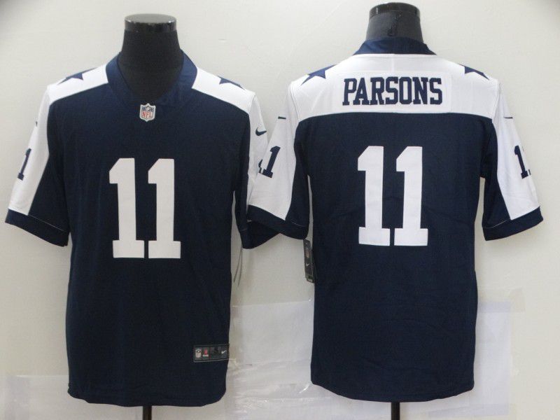 Men Dallas Cowboys #11 Parsons Blue Nike Vapor Untouchable Limited 2021 NFL Jersey->denver broncos->NFL Jersey